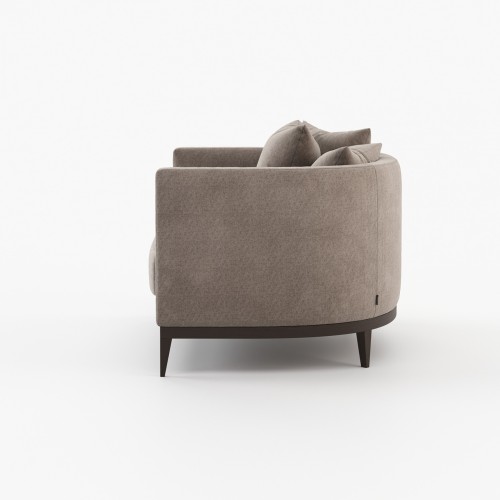 Fauteuil 174 - Harold - Fauteuil en bois et tissu, disponible en plusieurs couleurs - Pacific Compagnie.