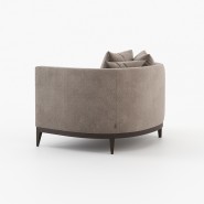 Fauteuil 174 - Harold - Armchair en taupe, sable, gris clair ou bleu profond, idéal pour salon - Pacific Compagnie.