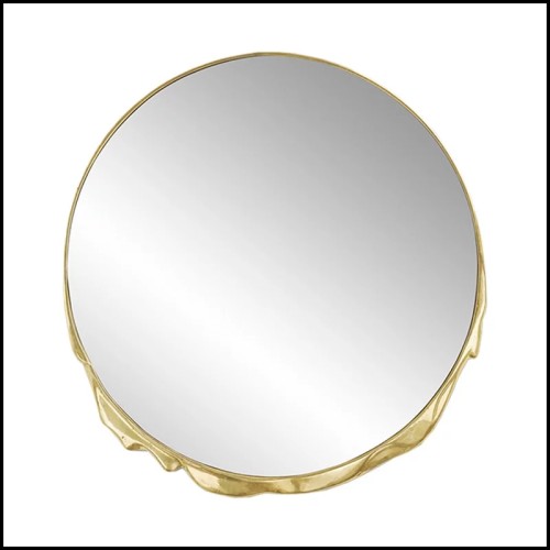 Miroir 145 - Magma - Elegant silver and gold luxury mirror for sophisticated spaces - Pacific Compagnie.