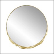 Miroir 145 - Magma - Elegant silver and gold luxury mirror for sophisticated spaces - Pacific Compagnie.
