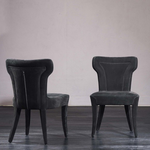 Chaises 150 - Alina - Bronze high-end chair with sophisticated details - Pacific Compagnie.