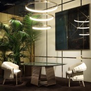 Tables 150 - Alyson Round - Luxurious round dining table for upscale dining experiences - Pacific Compagnie.