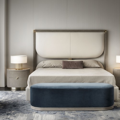 Bancs 150 - Boheme - Luxury leather bench with Boheme design - Pacific Compagnie.