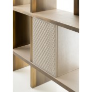 Bibliothèques 150 - Asia High Box - Luxury leather bookcase with sleek design - Pacific Compagnie.