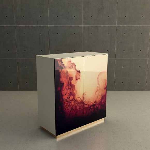 Buffets 150 - Atlanta - Modern buffet with chrome accents and spacious interior - Pacific Compagnie.