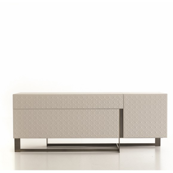 Buffets 150 - Blade - Upscale black chrome buffet with ample storage space - Pacific Compagnie.