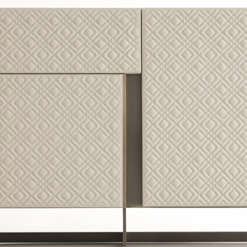 Buffets 150 - Blade - Buffet de luxe en ébène avec Chrome et laiton - Pacific Compagnie.