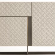 Buffets 150 - Blade - Exclusive bronzed brass buffet with high-gloss finish - Pacific Compagnie.