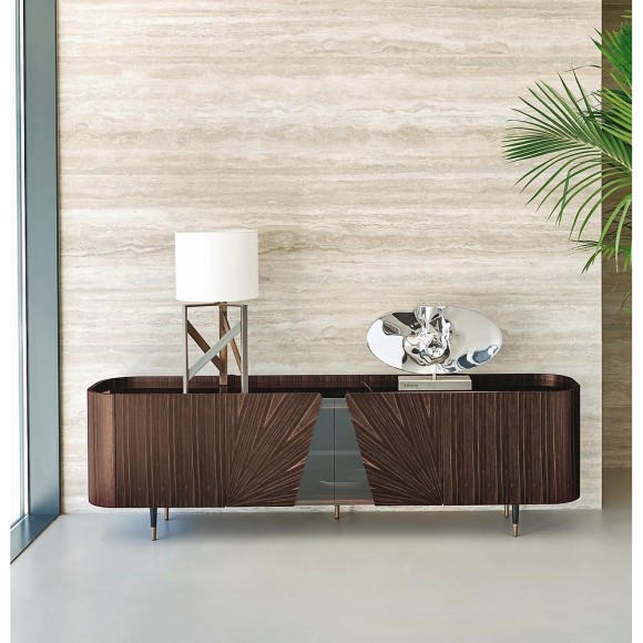 Buffets 150 - Frak - High-end buffet in dark emperador and valentine grey finish - Pacific Compagnie.