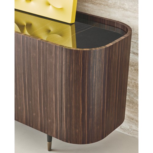 Buffets 150 - Frak - Elegant black and gold buffet with storage - Pacific Compagnie.