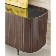 Buffets 150 - Frak - Elegant black and gold buffet with storage - Pacific Compagnie.