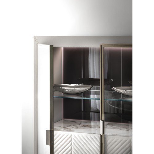 Buffets 150 - Iole High - Elegant buffet with high-quality bronzed brass material - Pacific Compagnie.