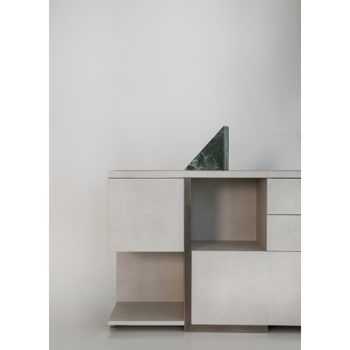 Buffets 150 - Mondrian - Buffet de luxe en calacatta gold et valentine grey - Pacific Compagnie.