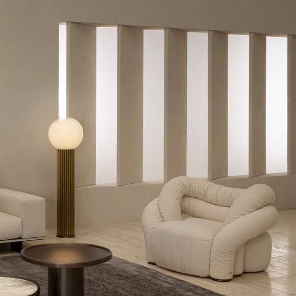 Tapis 150 - Line Light Blu - Tapis de luxe en bleu clair, 400x300, intérieur - Pacific Compagnie.