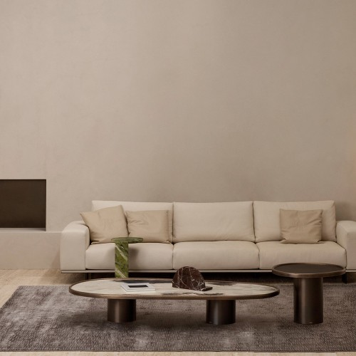 Tapis 150 - Line Light Blu - Tapis intérieur de luxe, design bleu clair, Rugiano - Pacific Compagnie.