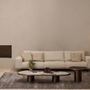 Tapis 150 - Line Light Blu - Tapis intérieur de luxe, design bleu clair, Rugiano - Pacific Compagnie.