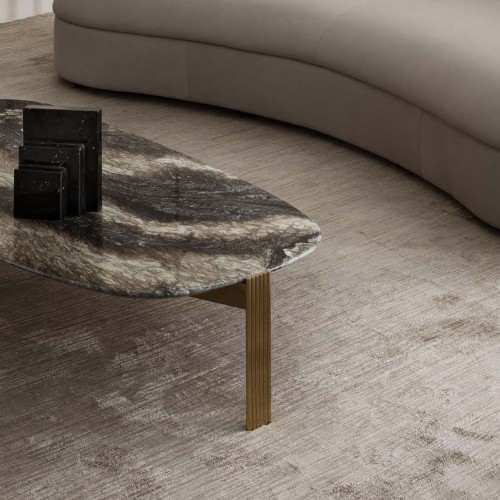 Tapis 150 - Line Light Blu - Tapis design en bleu clair, intérieur, dimensions 400x300 - Pacific Compagnie.