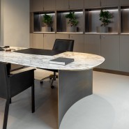 Bureau 150 - President - Premium office furniture with sophisticated bronzed brass tone - Pacific Compagnie.