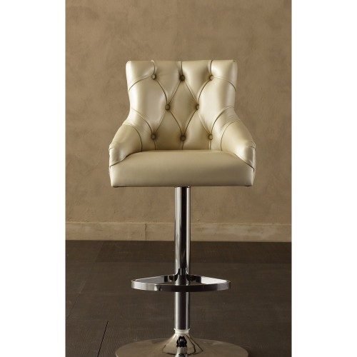 Tabourets de bar 150 - Itaca - Luxury chrome bar stool with adjustable height - Pacific Compagnie.