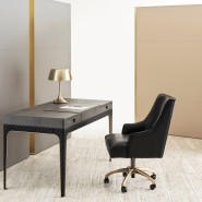 Bureaux 150 - Coline - Luxury desk with bronzed brass finish - Pacific Compagnie.