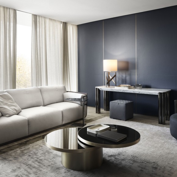 Canapés 150 - Braid - Luxe leather furniture Canapés 150- Braid with dimensions 182X100XH85 - Pacific Compagnie.