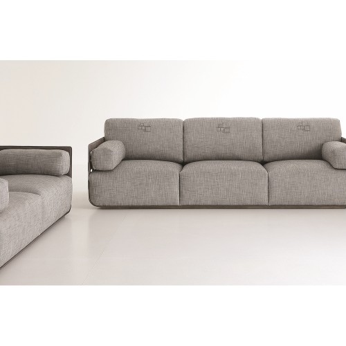 Canapés 150 - Braid - High-end leather Canapés 150- Braid with 2 seats - Pacific Compagnie.