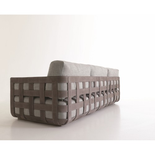 Canapés 150 - Braid - Stately leather Canapés 150- Braid for living room - Pacific Compagnie.