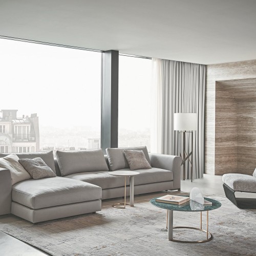 Canapés 150 - Arthur - Luxury sofa in bronzed brass finish - Pacific Compagnie.