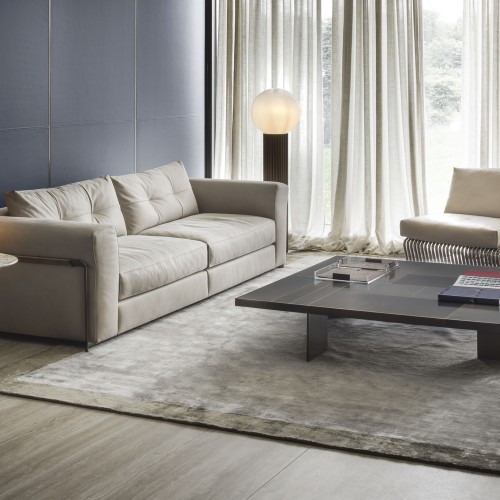 Canapés 150 - Arthur - Canapé de luxe avec finition laiton bronzé ou chrome noir - Pacific Compagnie.