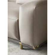 Canapés 150 - Boheme - Luxury furniture canapé in bronzed brass and leather - Pacific Compagnie.