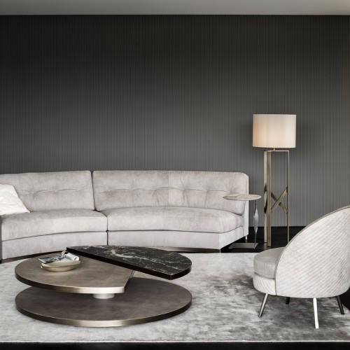 Tables basses 150 - Moon - Modern coffee table with XH34 height and luxury ebony color - Pacific Compagnie.