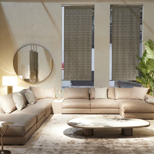 Tables basses 150 - Monaco - Table basse de luxe avec décor métallique et or verni - Pacific Compagnie.