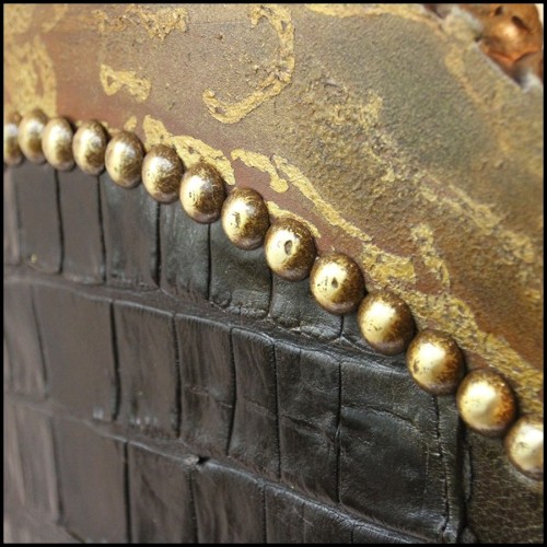 Fauteuil 120 - Black Crocodile - Style raffiné - Pacific Compagnie.