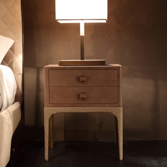 Tables d’appoint 150 - Charlie - Premium luxury side table with sleek bronzed brass and chrome design - Pacific Compagnie.