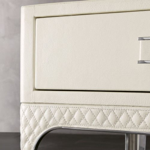 Tables d’appoint 150 - Charlie - Table basse de luxe en laiton et chrome, Tables d’appoint 150-Charlie - Pacific Compagnie.