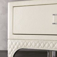 Tables d’appoint 150 - Charlie - Table basse de luxe en laiton et chrome, Tables d’appoint 150-Charlie - Pacific Compagnie.