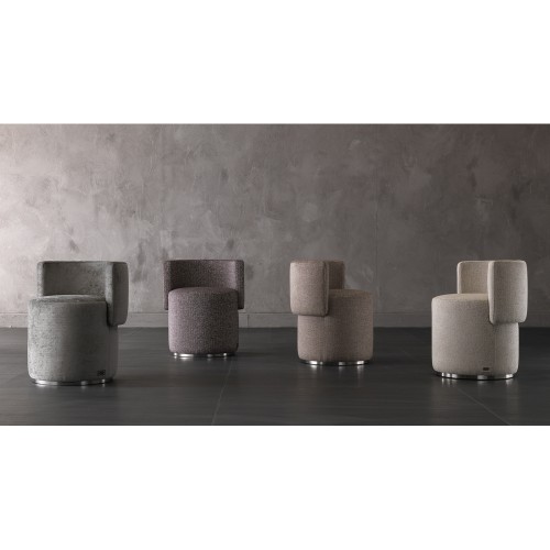 Pouf 150 - Love Seat - Elegant pouf with diam. 47/57XH45/65 dimensions - Pacific Compagnie.