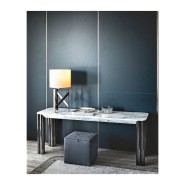 Console 150 - Forest - Sophisticated leather console for luxurious interiors - Pacific Compagnie.