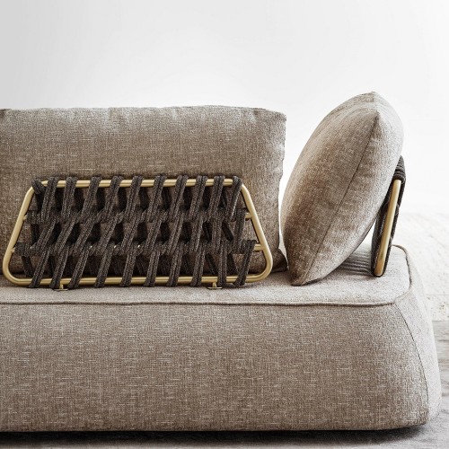 Canapés 150 - Melody - Gold metal lounge seating - Pacific Compagnie.