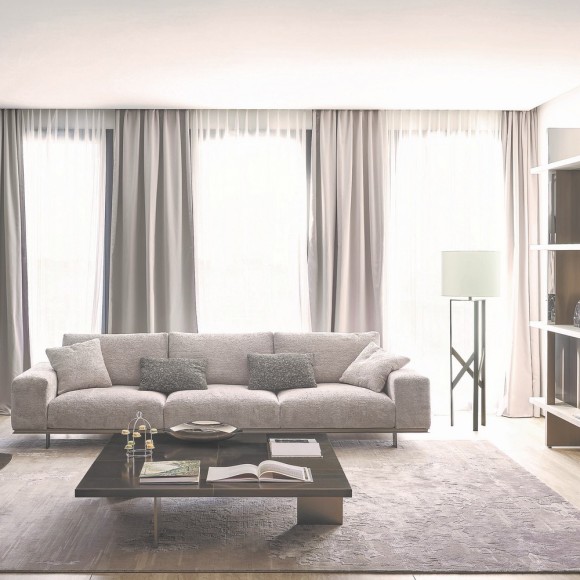 Canapés 150 - Memphis - Canapé de luxe en laiton bronzé, design moderne - Pacific Compagnie.