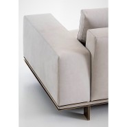 Canapés 150 - Memphis - Canapé 150- Memphis en laiton bronzé, design contemporain, couleurs neutres - Pacific Compagnie.