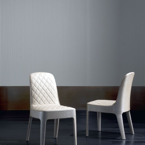 Chaises 150 - Aria | Chaise de salle à manger Aria en cuir brun - Pacific Compagnie.