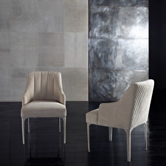 Chaises 150 - Arianna | Chaise de luxe en chrome - Pacific Compagnie.