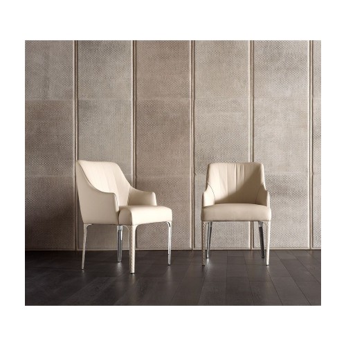 Chaises 150 - Arianna | Chaise Arianna en acier chromé - Pacific Compagnie.