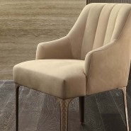 Chaises 150 - Arianna - Chrome luxury chair with unique Arianna design, perfect for upscale interiors - Pacific Compagnie.