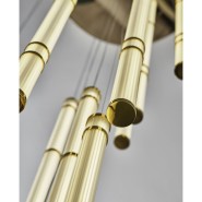 Éclairage 150 - Atrium - Sophisticated sandblasted glass tube lighting fixture - Pacific Compagnie.