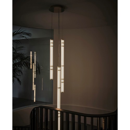 Éclairage 150 - Atrium - Premium interior lighting with vernished brass details - Pacific Compagnie.