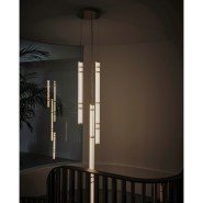 Éclairage 150 - Atrium - Premium interior lighting with vernished brass details - Pacific Compagnie.