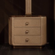 Tables d’appoint 150 - Bach - Table d'appoint de luxe en laiton bronzé et chrome - Pacific Compagnie.