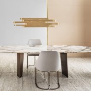 Éclairage 150 - Bijoux Ceiling - Luxury interior lighting fixture in brushed brass - Pacific Compagnie.